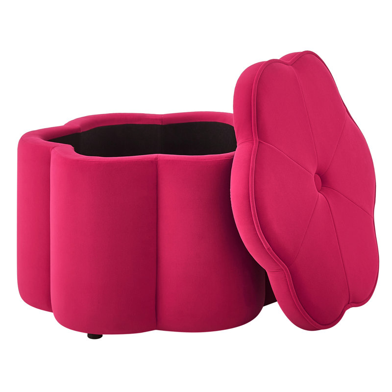 Ensemble de 3 repose-pieds avec rangement, Rose Pink