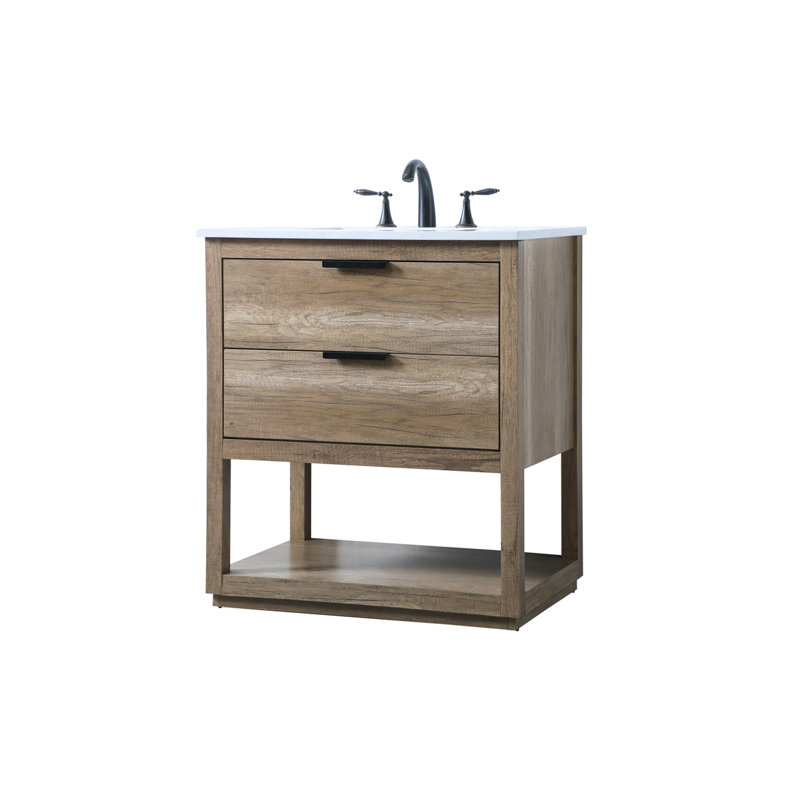 Ensemble de meuble-lavabo simple 30 po Felicity, Chêne naturel