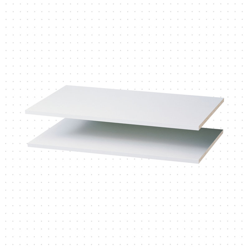 Grid 35" W Shelving, White