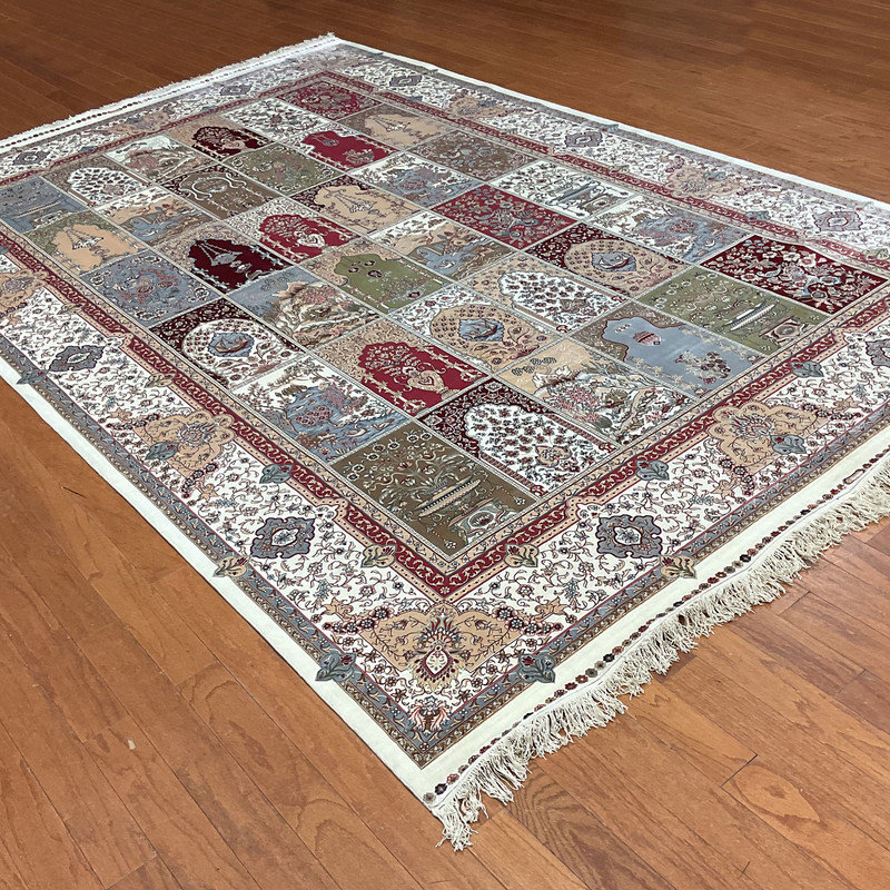 Tapis en soie Kashimiri