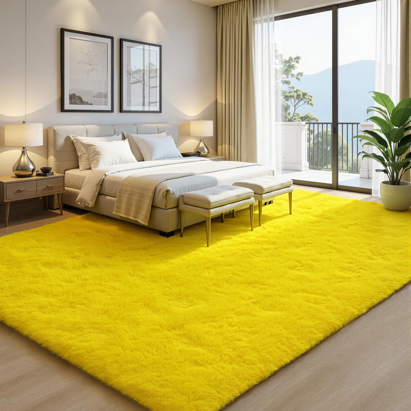 Large Shag Rugs for Bedroom Living Room Decor, Tie Dyed Soft Fluffy Furry Area Rug for Indoor Floor, Aesthetic Carpet for Home Decor