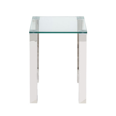Salem Glass Top End Table
