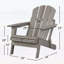 Très grande chaise Adirondack pliante en bois gaufré avec confort pré-assemblé