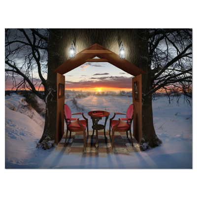 " Home Shaped Trees Collage "