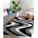 RugGuy Shaggy Black/Gray/White Area Rug