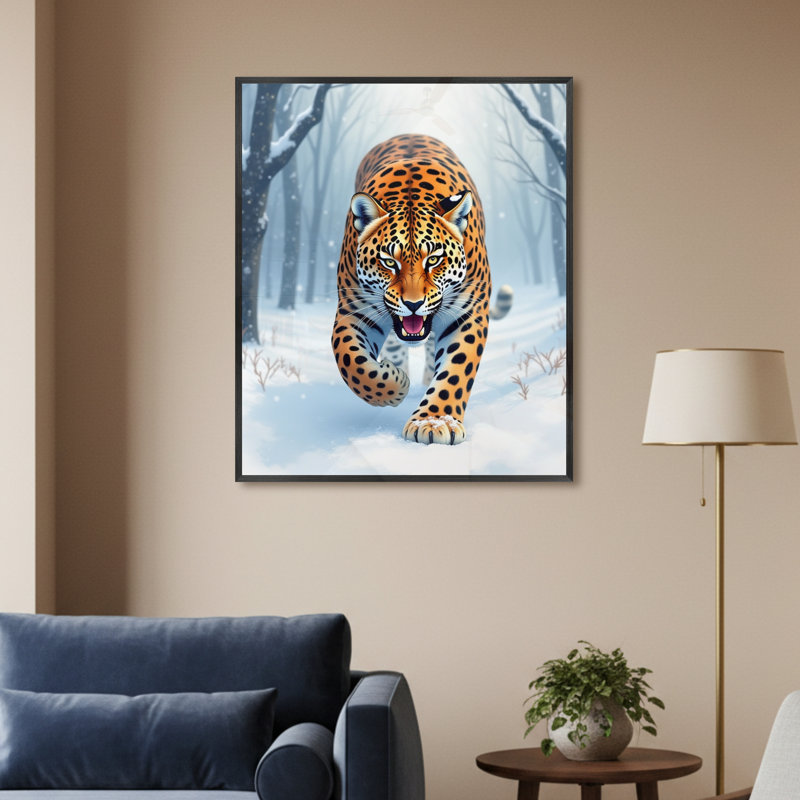Single Picture Frame LED Illuminated Wall Art Wall Art on Glass / Aluminium, 60 cm H x 50 cm W