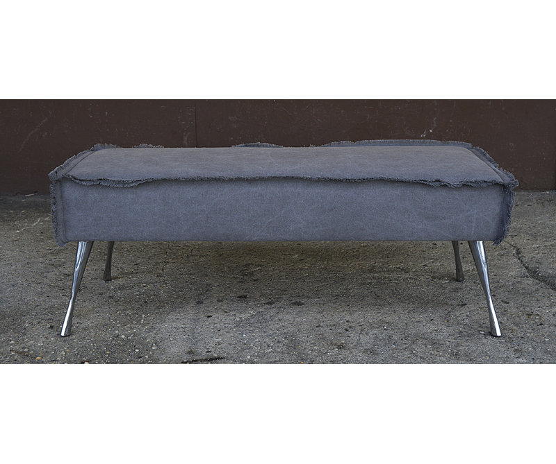 Modern 85% Cotton And 15% Polyester Upholstered Bench