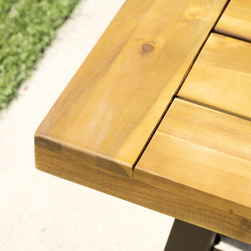 Banc de salle à manger en bois d'acacia, siège de patio durable et élégant pour les jardins et les patios modernes