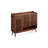Modern Nut-Brown Solid Wood Shoe Storage