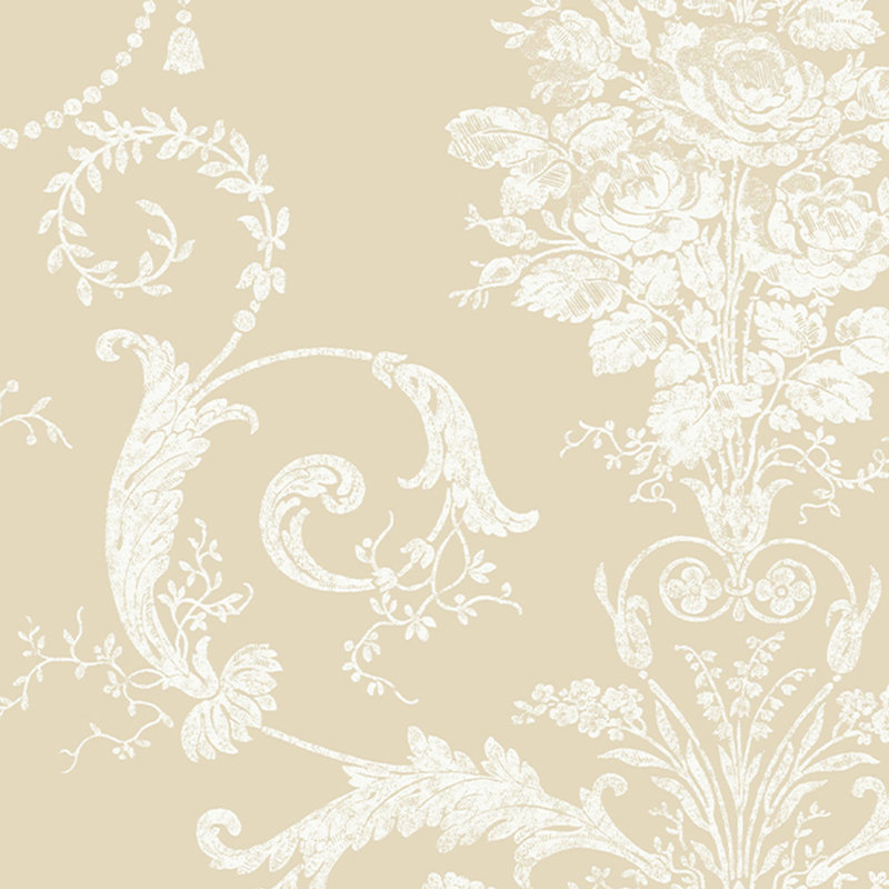 Laura Ashley Josette Wallpaper Roll, Linen