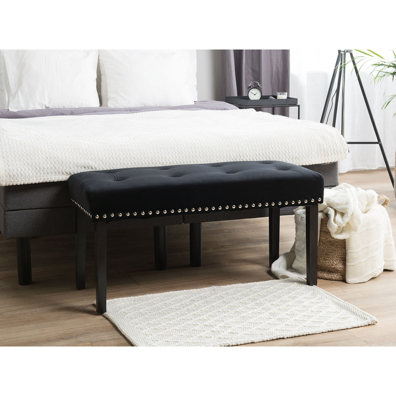 Saffron Walden Upholstered Bench, Black