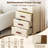 Plastic Chest of Drawers 4 Tiers, Pull Out Storage Bins With Wheels Vertical Storage Unit for Bedroom Closet Office-201111826