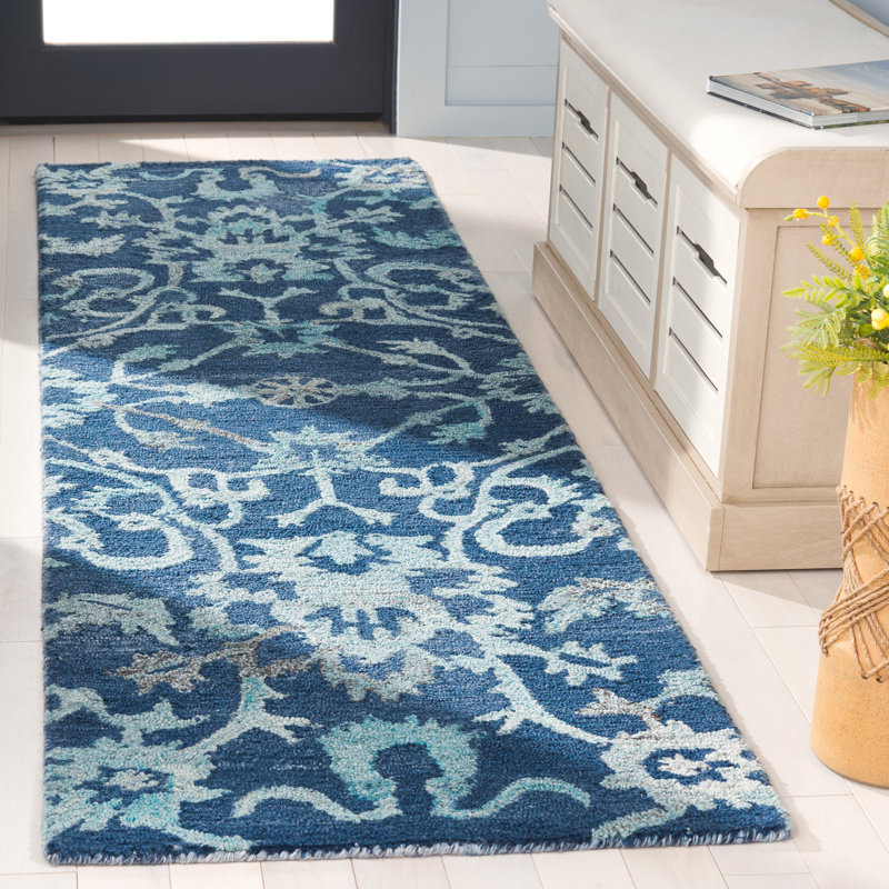 Lyeland Tufted Performance Performance Floral Rug, Runner 2'3" x 8'