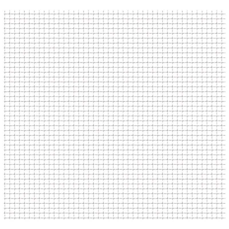 Fil métallique argenté / clôture grillagée, 0,4 po x 0,4 po x 0,1 po