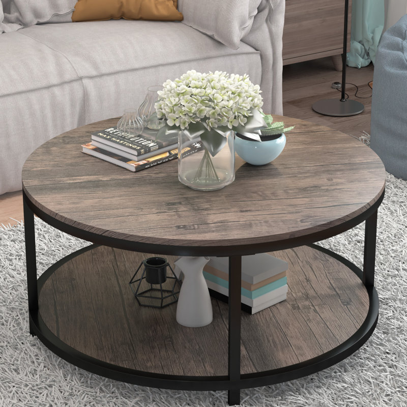Kensei Coffee Table, Espresso, 18" H x 36" W x 36" L
