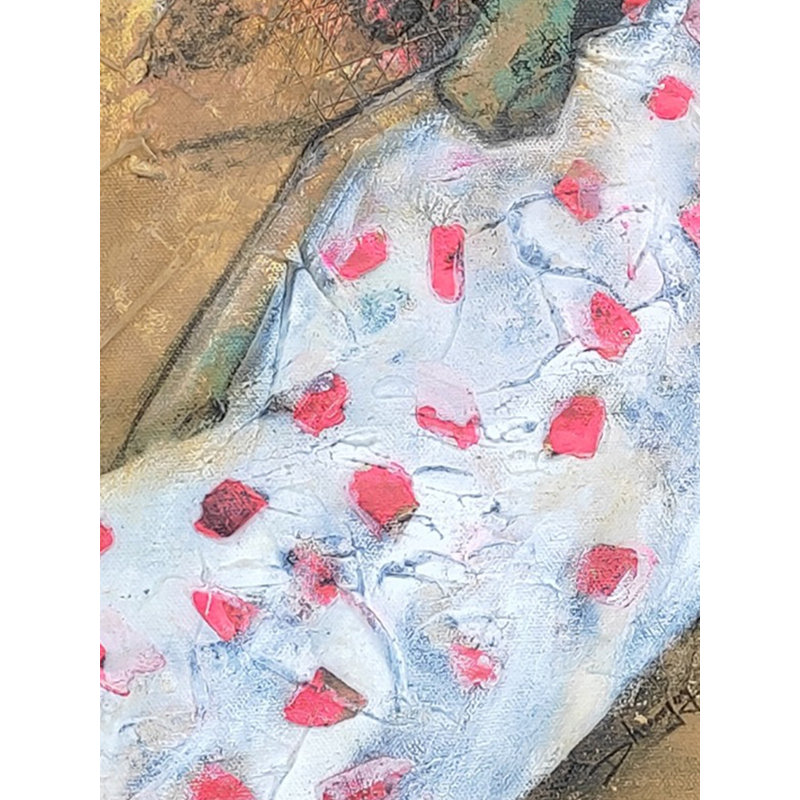 Relaxation - Art abstrait | Technique mixte sur toile | Par Dhananjoy Das