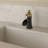SoftStream Waterfall Black Gold Single Hole, Single Handle With Drain Assembly & Deck Plate