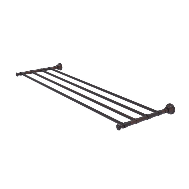 Freyja 3 Towel Rack, Venetian Bronze, 12.7" D x 32" W x 2" H