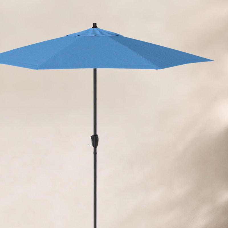 Parasol de marché avec manivelle 86,3 po Marilee, Bleu clair