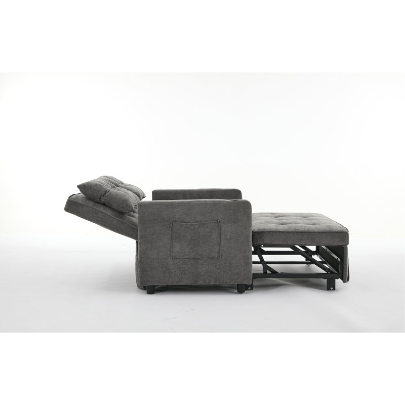 Canapé-lit convertible 3 en 1 Sleeper Chair, Gris antique