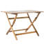Table pliante en bois de 43,5 po de qualité extérieure