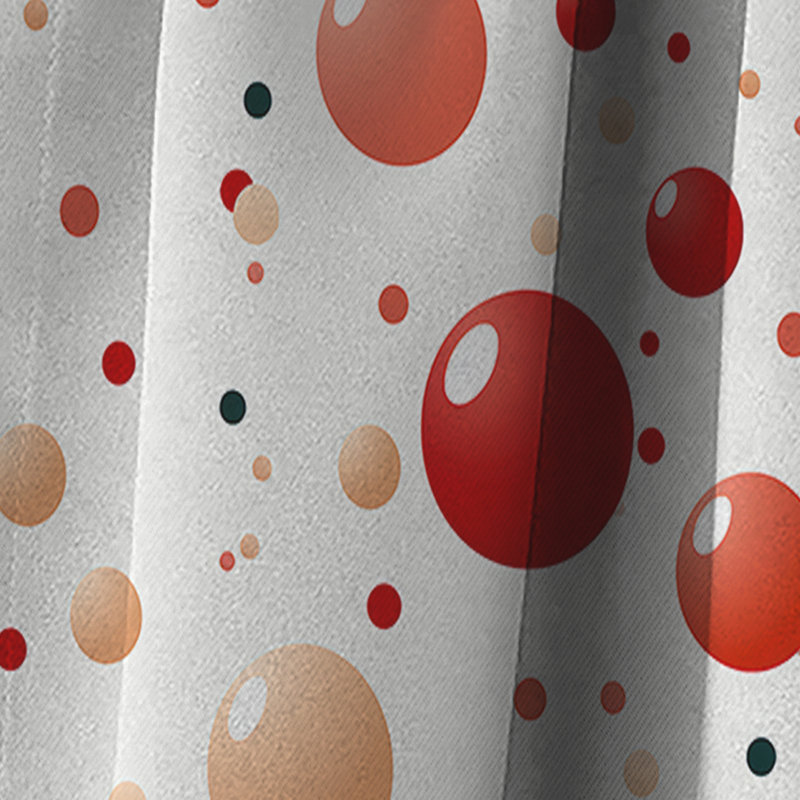 Playful Polka Dots II - Rideau abstrait - Rideau abstrait occultant - 1 panneaux, L 52 po x L 95 po