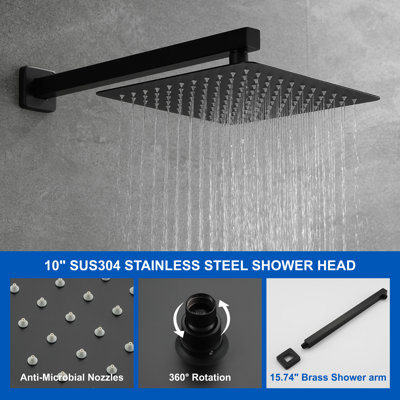 Pressure-Balanced (Temperature And Volume) Tub & Shower Faucet with Rough in-Valve