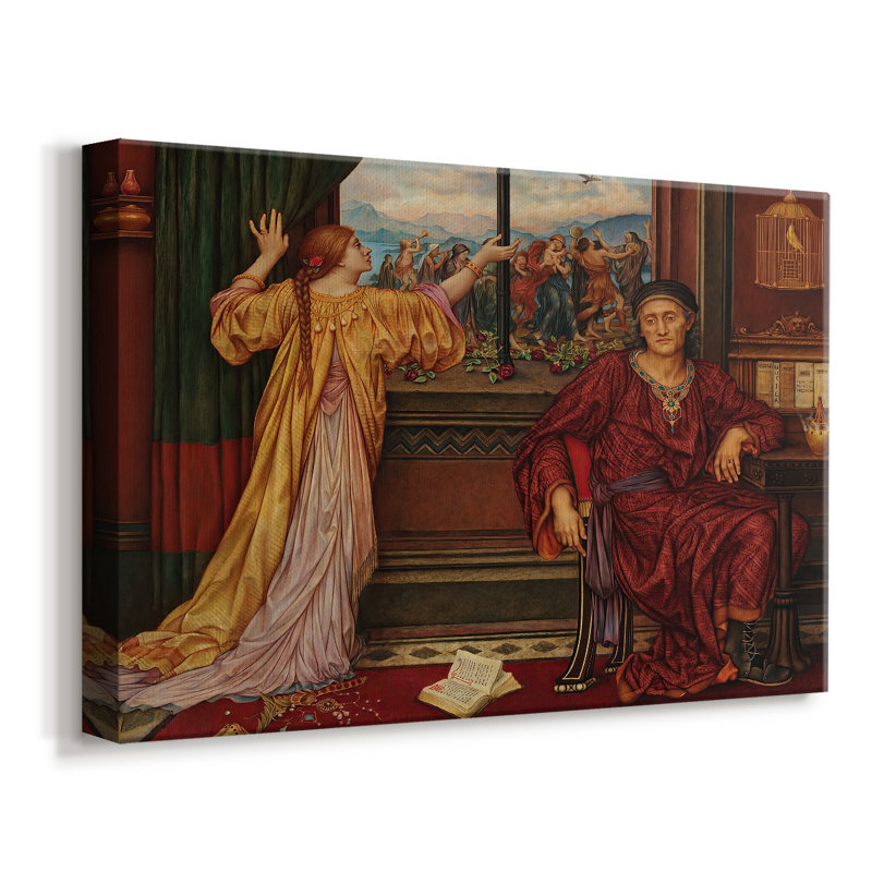 The Gilded Cage-Evelyn De Morgan-Gallery Wrapped Canvas-c. 1901–1902, 8x12