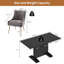 Magallanes 6-Person Extendable Table Dining Set with Velvet Dining Chair-2008644484-2008644539