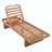 Outdoor Lounge Chair - Acacia Wood & PE Rattan Design With Cushion-1942910303