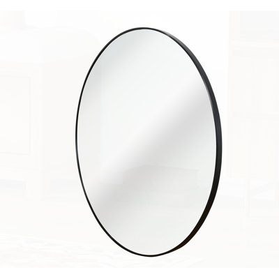 Metal Framed Round Bathrrom Mirror