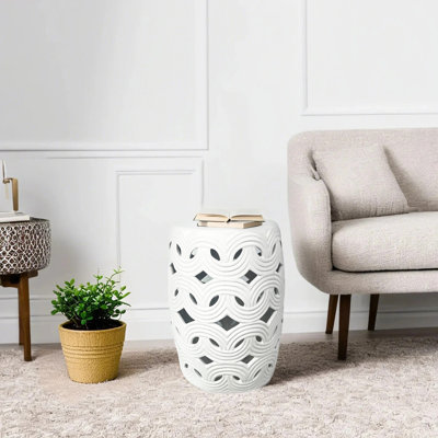 Chinese style ceramic stool by Bungalow Rose