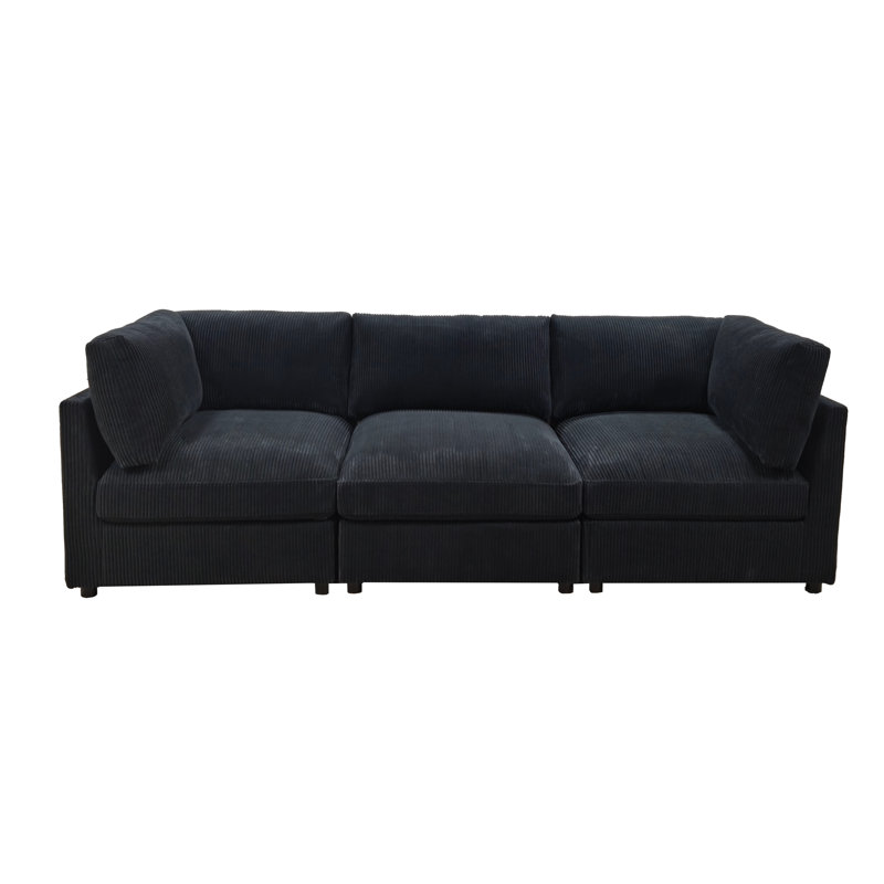 Canapé Freywall, Noir anthracite
