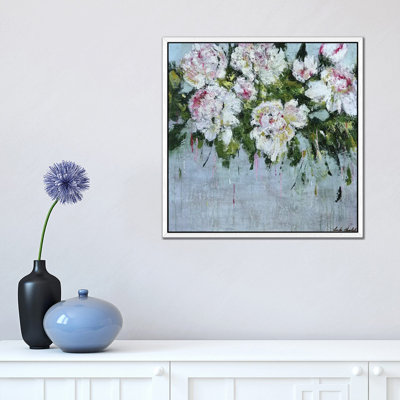 White Peonies 1 Piece Painting on Canvas