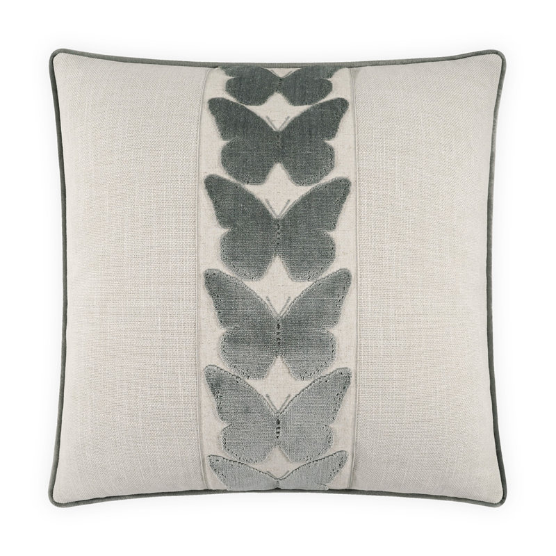 Coussin Coleous, Argenté, Carré 24 po