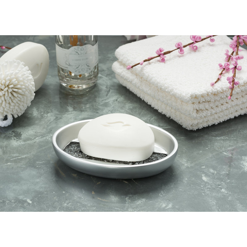 Silver Mosaic 6-Piece Bathroom Accessories Set