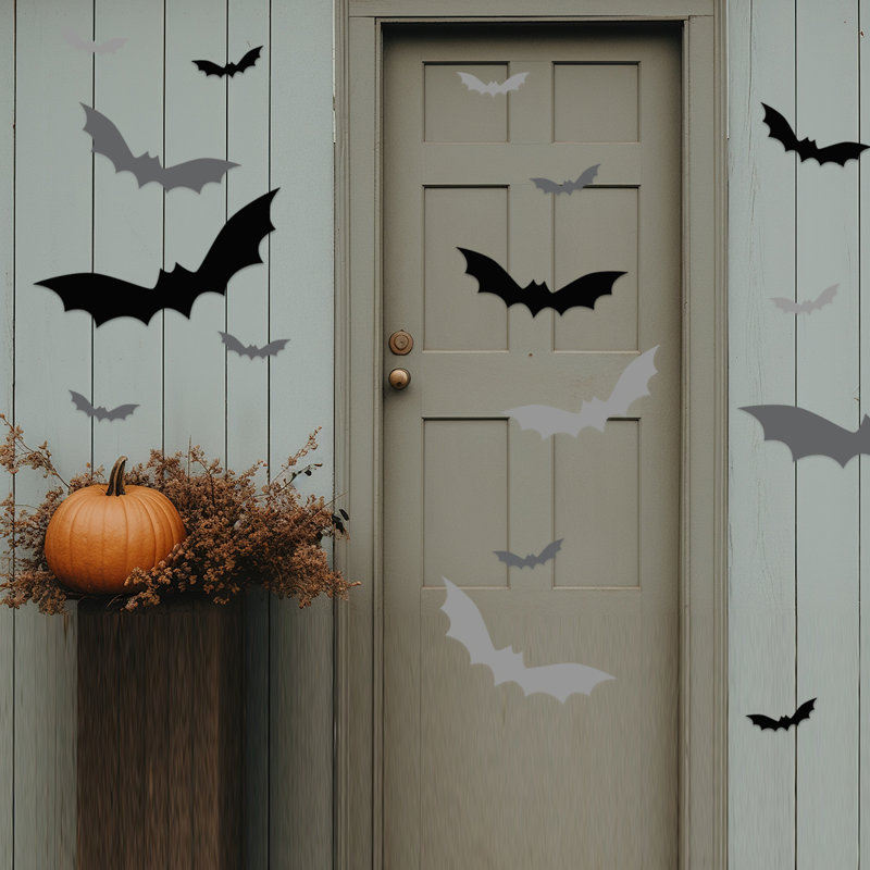 Adhésif décoratif Halloween, Noir / gris / gris pâle