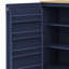 Armoire de cuisine autoportante haute avec 2 tiroirs, 2 tablettes réglables et 8 portes, idéale pour la cuisine et la salle à manger.-1290014437