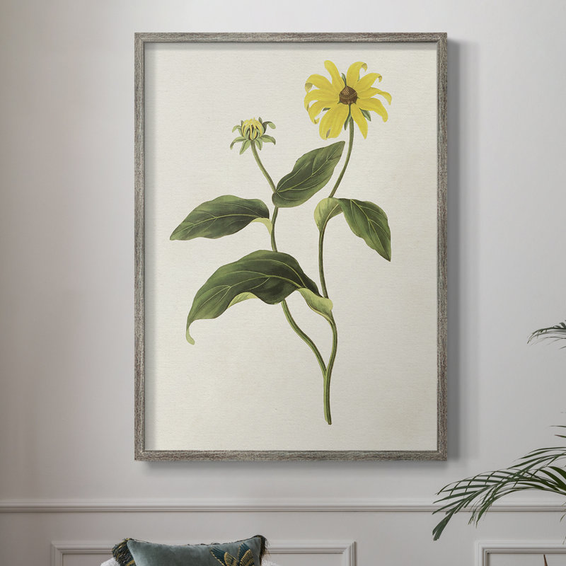 «Flowers of the Seasons», reproduction encadrée en bois massif, H 11 po x l 9 po