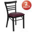 Chaise de restaurant en métal Prompton-1814962637