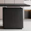 Bureau rectangulaire noir massif + bois manufacturé + acrylique avec 2 tiroirs-2048177616-2048177628