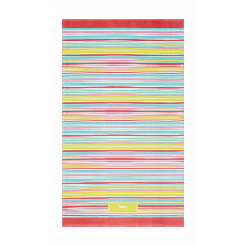  Très grande serviette de plage fantaisie, Rayure mûre