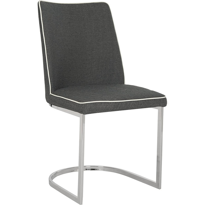 Chaise d'appoint noire Leusa