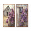 Lavande pivoines par The Weathered Barn I - décoration murale en toile florale 2 panneaux-2013849428-2013849429
