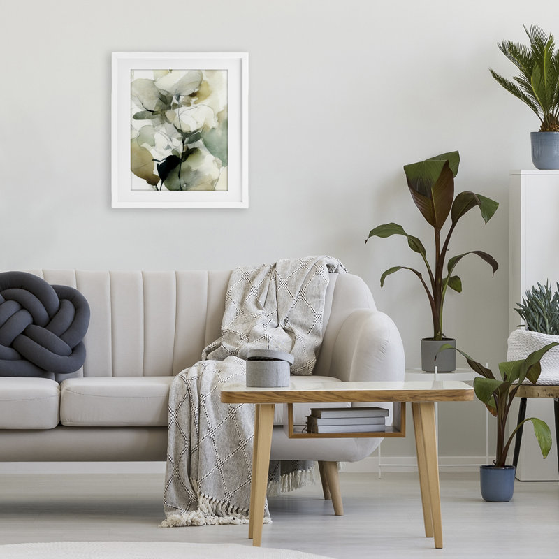 «Floral Branches in Motion», reproduction encadrée sous verre, conception de Svetlana Aleynikova, H 16 po x l 13 po