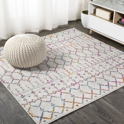 Tapis ivoire / multicolore Kateshia