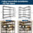 Heavy-Duty 4/5-Tier Metal Shelving Unit, Adjustable Garage & Kitchen Storage Shelves, Easy Tool-Free Assembly