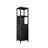 Black Bamboo Storage Cabinet, Separate Bathroom Cabinet With 2 Doors, Floor Cabinet Organizer For Living Room, Kitchen, Entrance-1665796473-1665796472