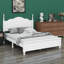 Base de lit plateforme en bois, lit plateforme de style rétro avec support en lattes de bois,-1729842365