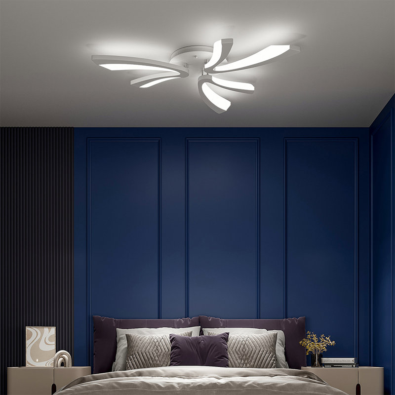 LED Semi Flush Mount, White